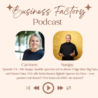 Big Data-Smart Data: Podcast Business Factory (S01E03) mit Carmen Boschele (Salzburg, Österreich) 4.7 (199)