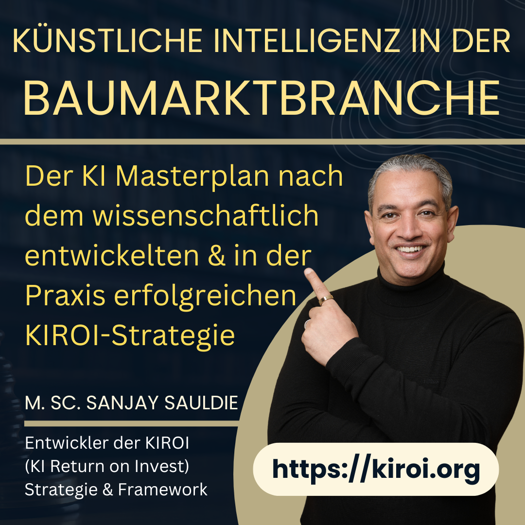 KIROI Masterplan: Künstliche Intelligenz (KI) in der Baumarktbranche 4.8 (521)