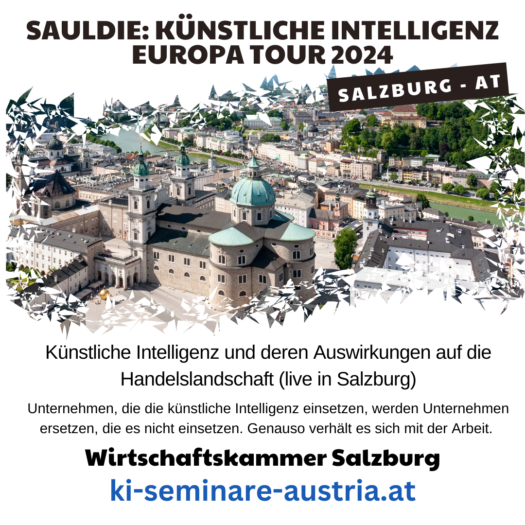 17.09.24: Vortrag: Künstliche Intelligenz und deren Auswirkungen auf die Handelslandschaft (live in Salzburg) 4.9 (276)