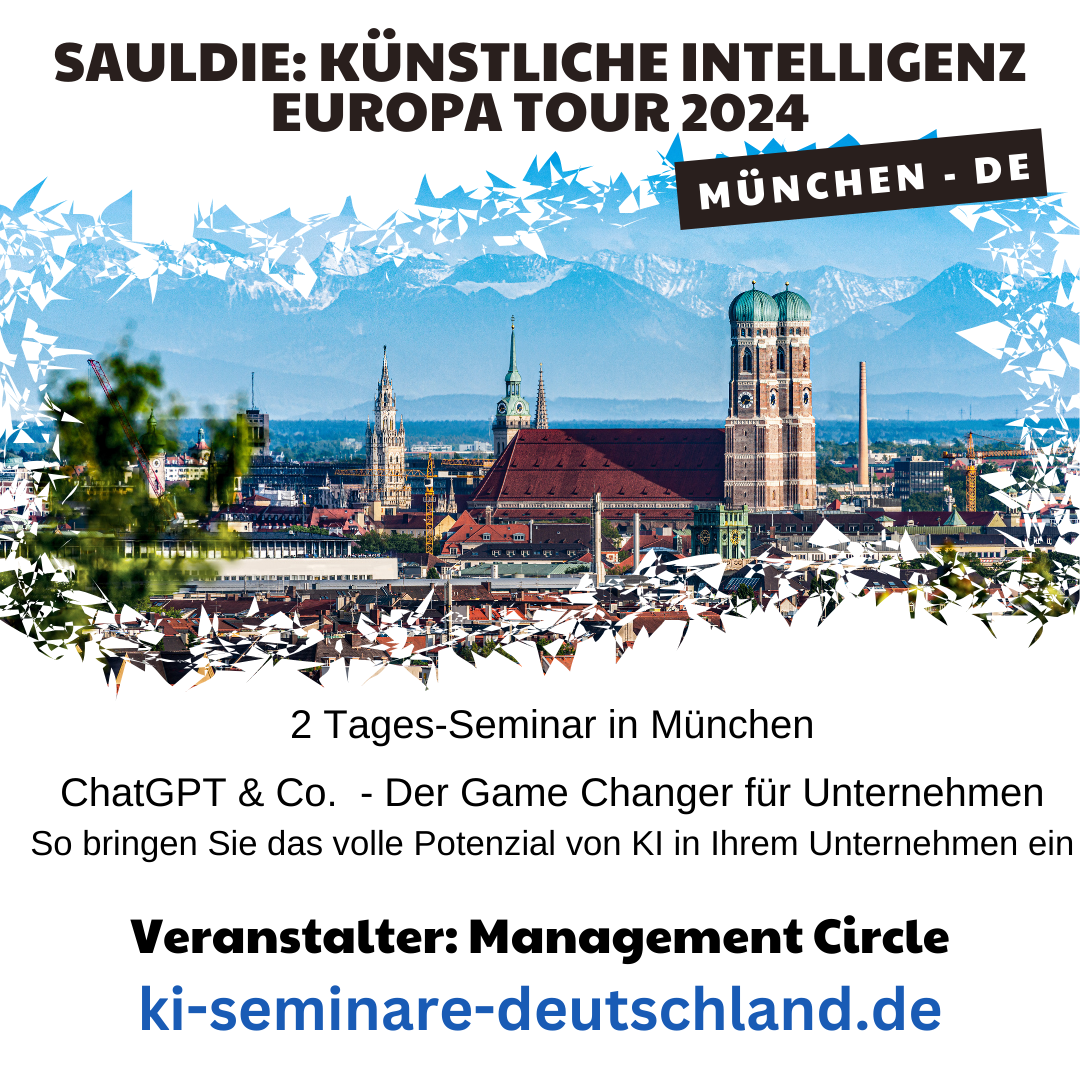 24.10.24/25.10.24: 2 Tagesseminar: ChatGPT & Co. – Der Game-Changer für Unternehmen (live in München) 4.9 (453)
