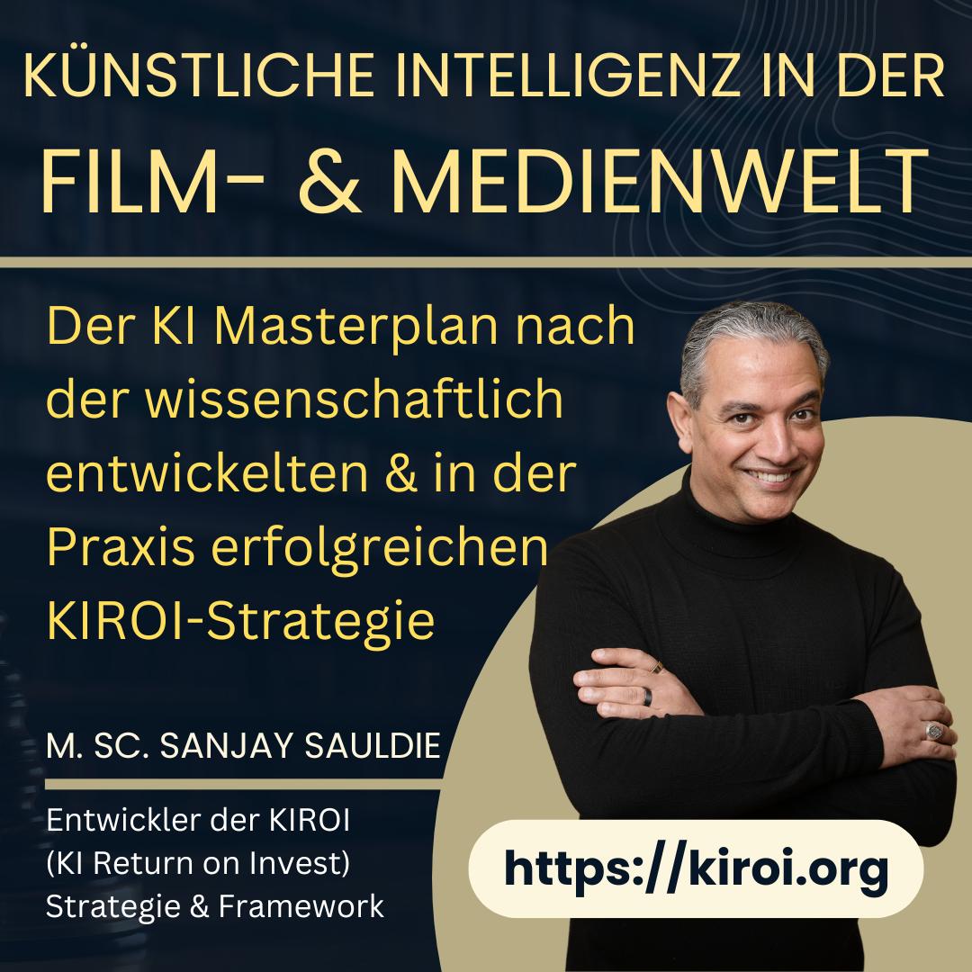 KIROI Masterplan: Künstliche Intelligenz in der Film- & Medienwelt (MOVIE MEETS MEDIA, August 2024, Berlin) 4.9 (834)