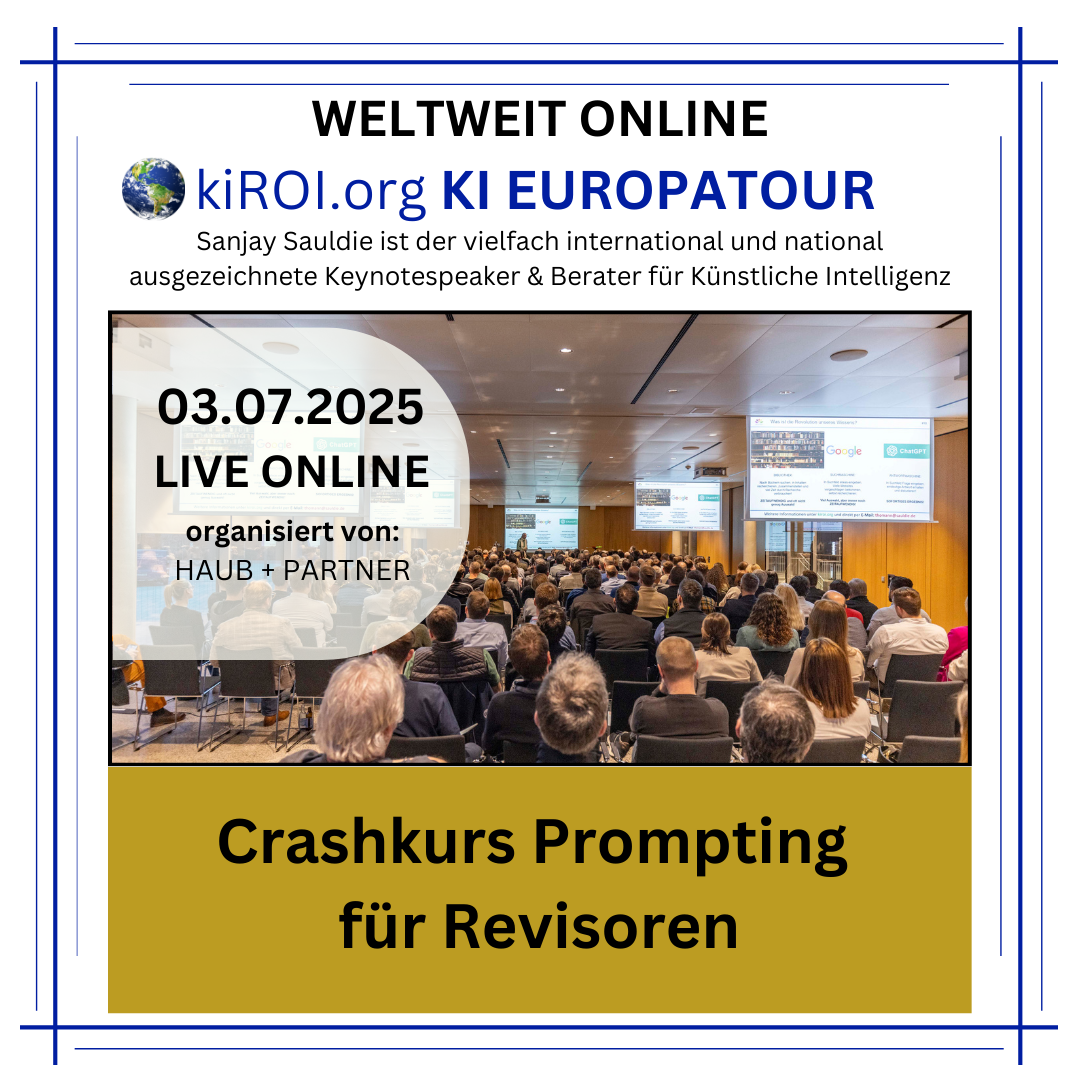 03.07.2025: Crashkurs Prompting für Revisoren (Live Online) 4.9 (465)