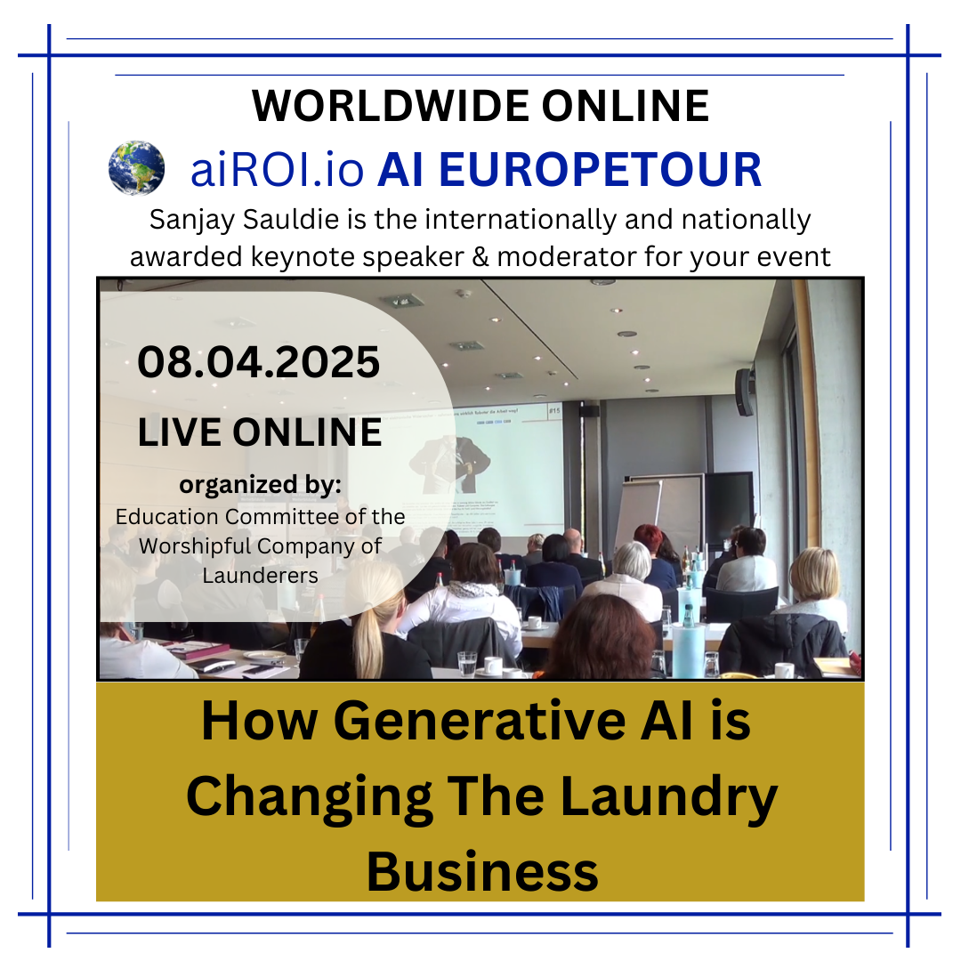 08.04.2025: How generative AI ist Changing the Laundry Business – Live Online 4.9 (466)