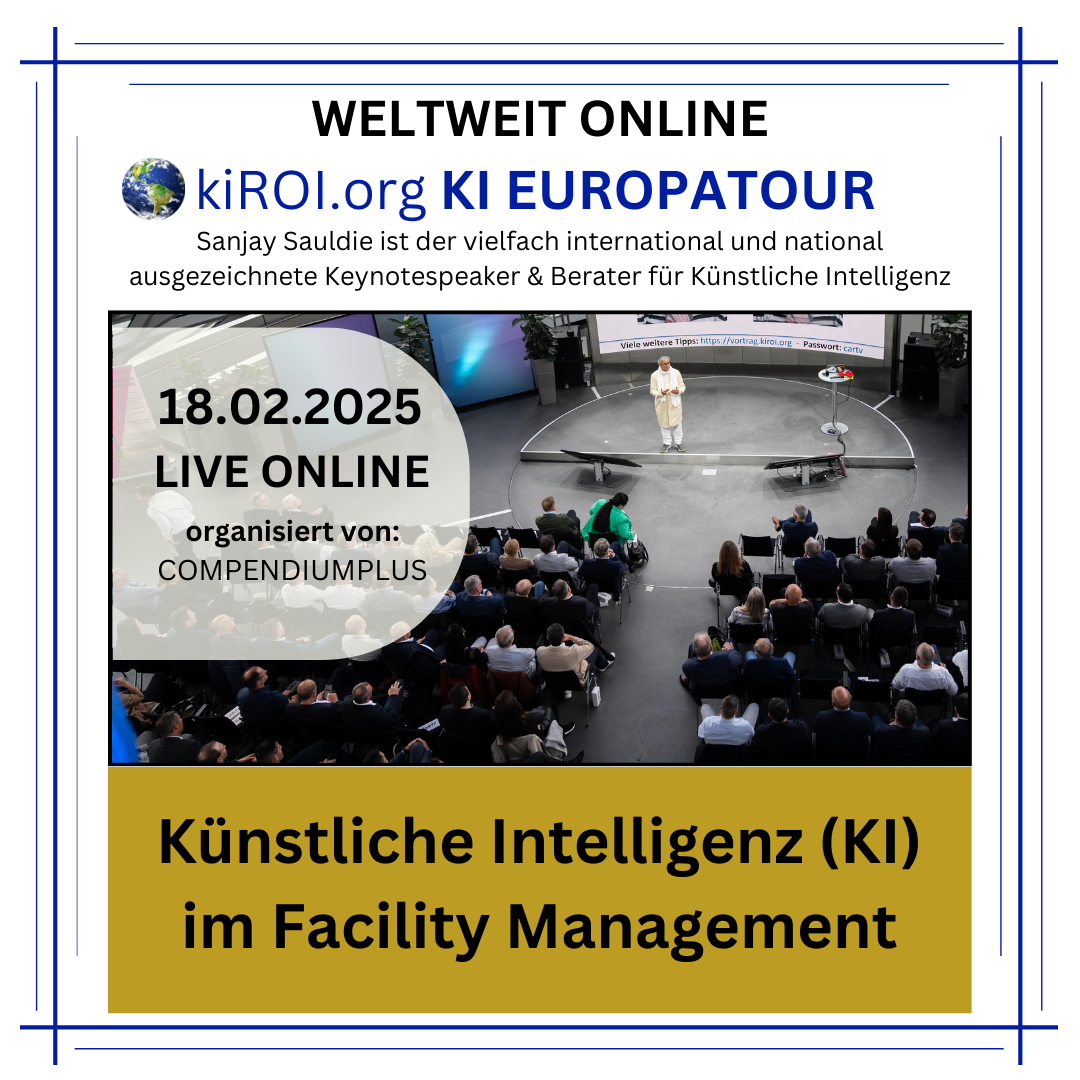 18.02.2025: Künstliche Intelligenz (KI) im Facility Management (Live Online) 4.9 (465)