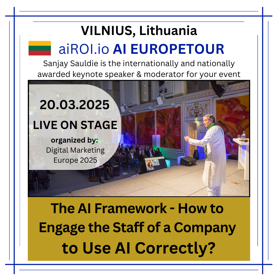 20.03.2025: Keynote | The AI Framework – How to Engage the Staff of a Company to Use AI Correctly? 4.9 (465)