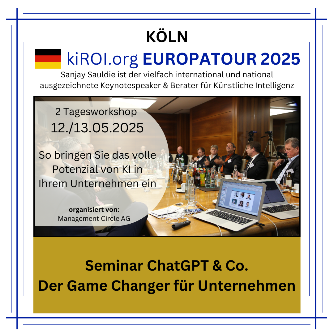 12./13.05.25: 2 Tagesseminar: ChatGPT & Co. – Der Game-Changer für Unternehmen (Eschborn bei Frankfurt/M.) 4.9 (453)