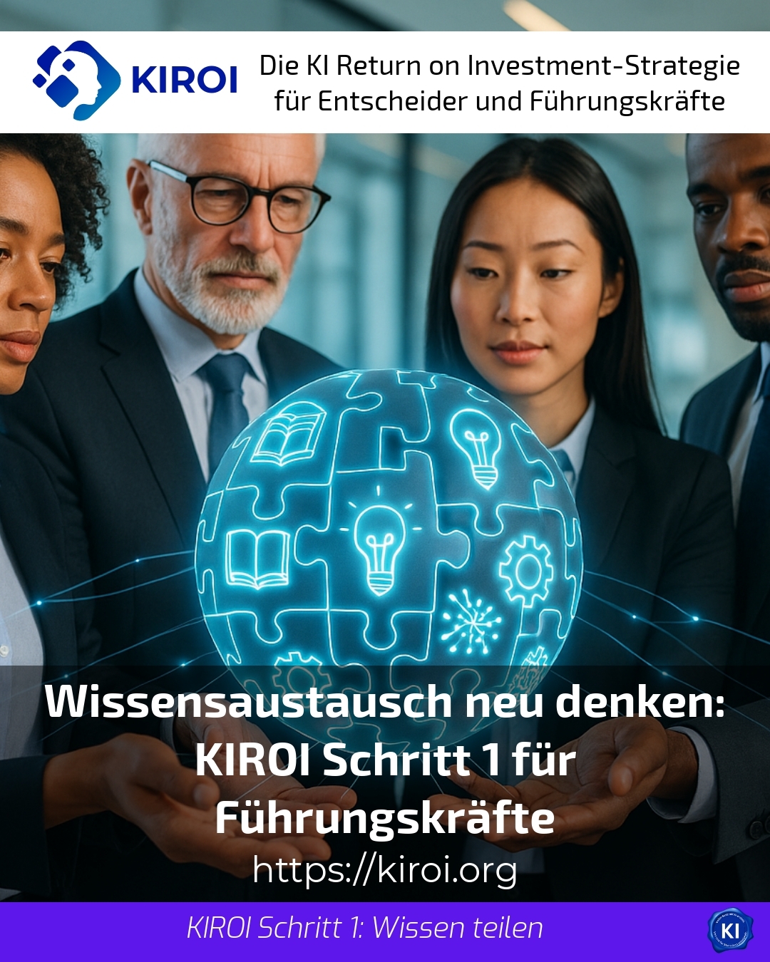 Wissensaustausch neu denken: KIROI Schritt 1 für Führungskräfte 4.4 (1820)