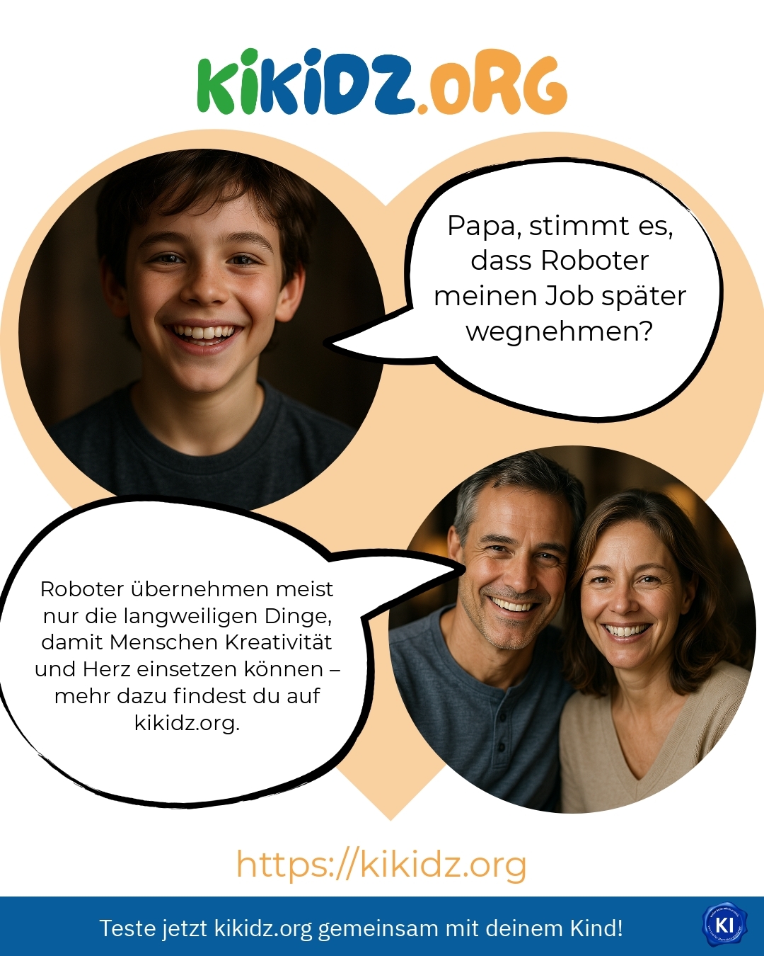 Papa, stimmt es, dass Roboter meinen Job später wegnehmen? 4.7 (1187)