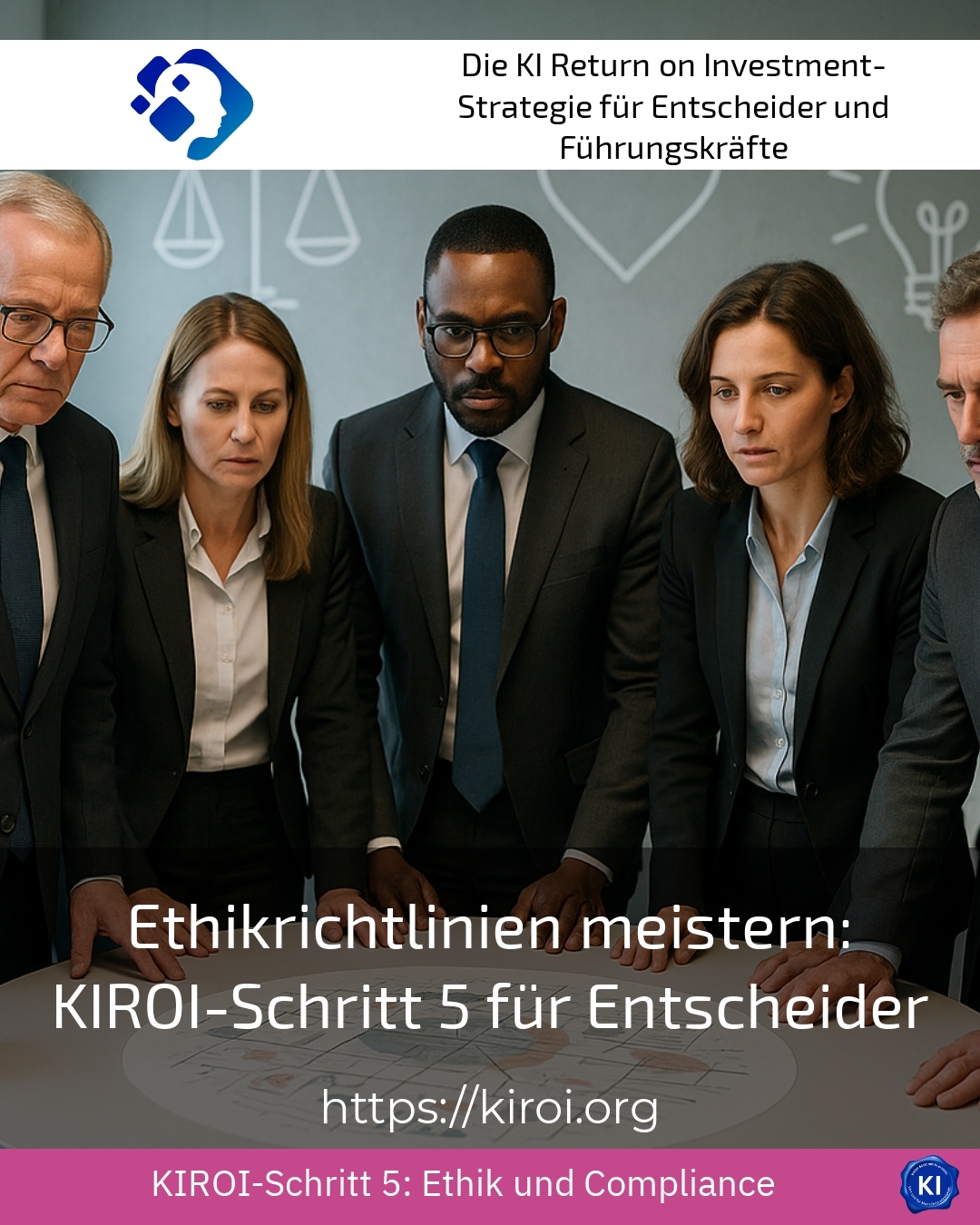 Ethikrichtlinien meistern: KIROI-Schritt 5 für Entscheider
