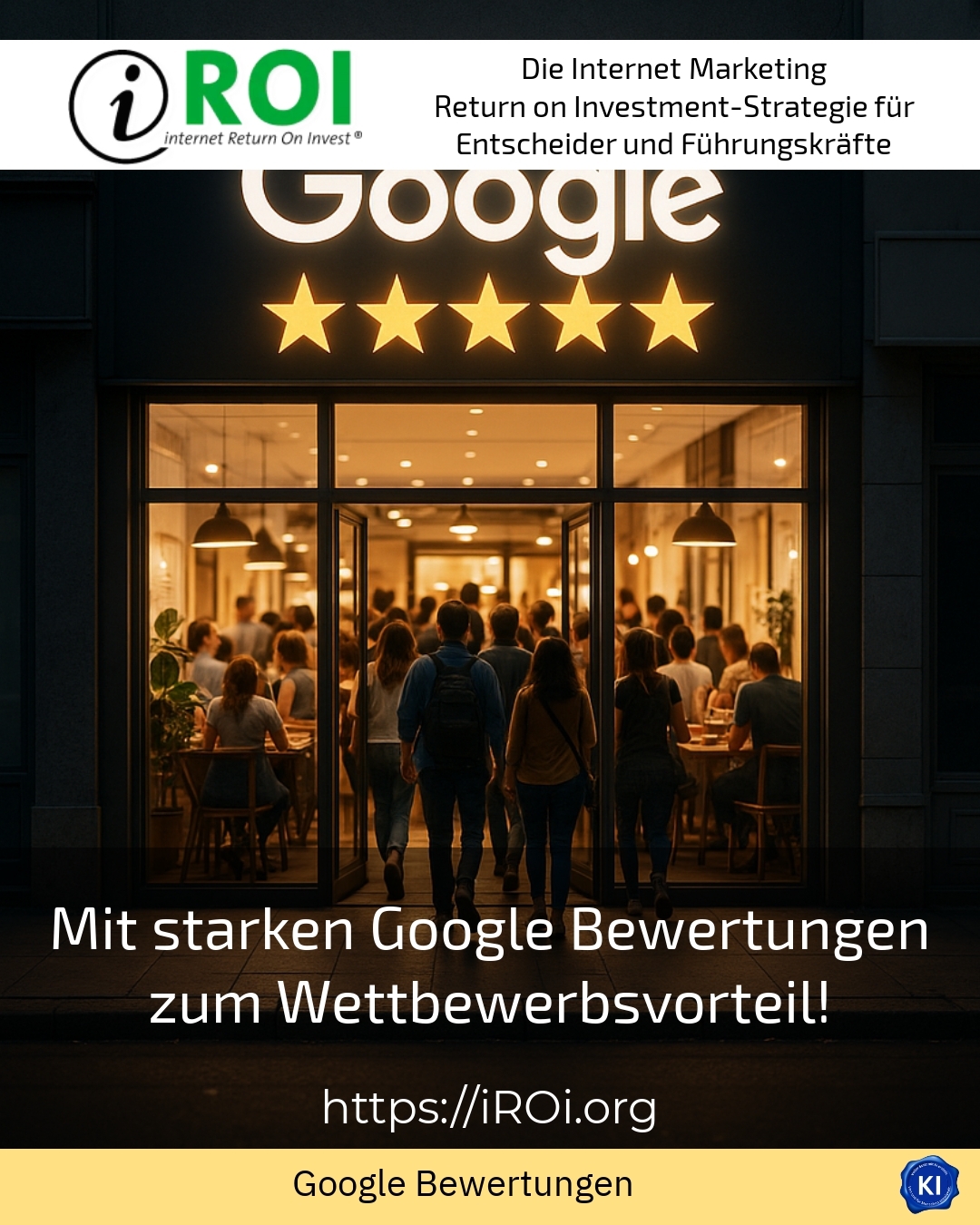 Mit starken Google Bewertungen zum Wettbewerbsvorteil! 4.8 (1713)
