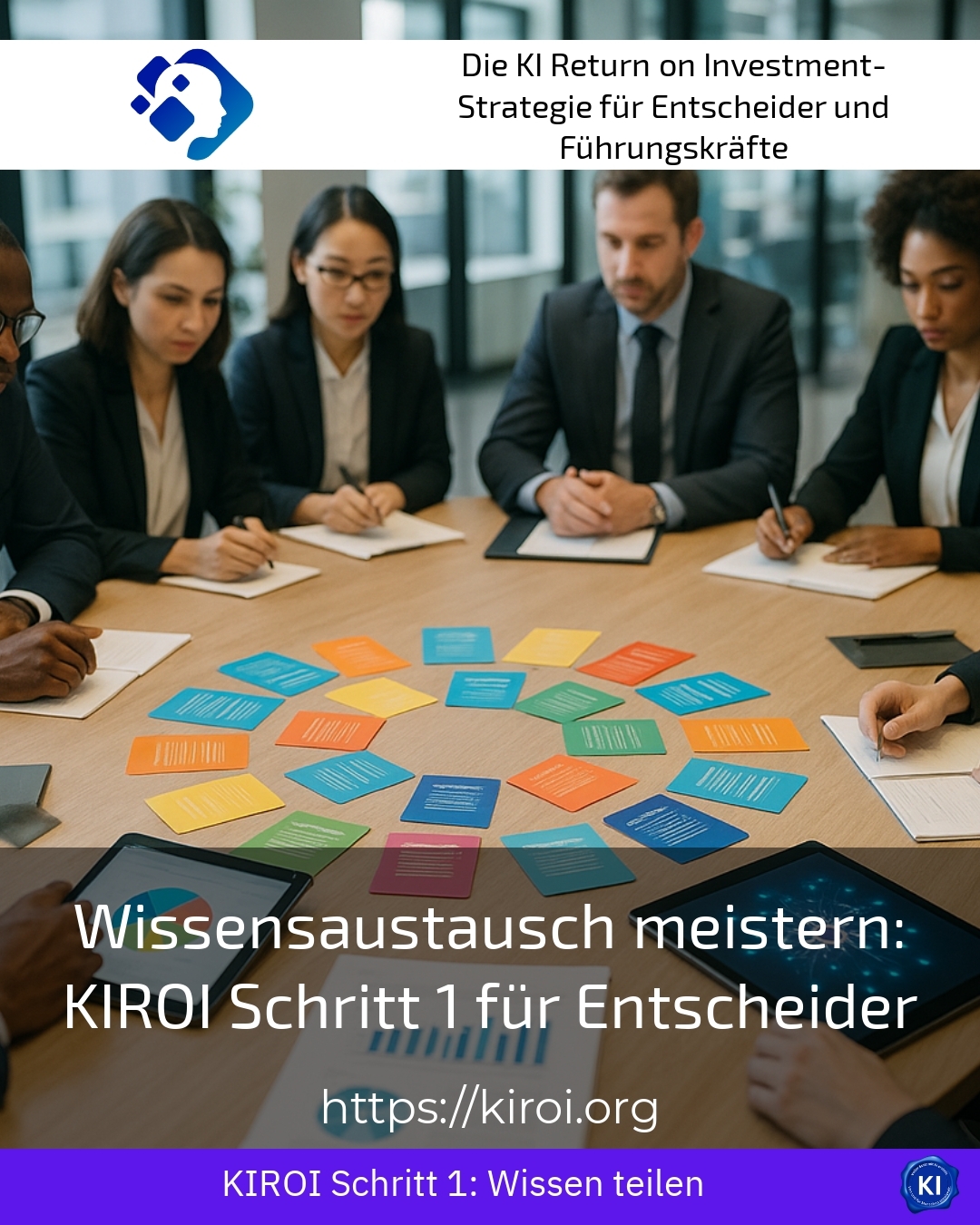 Wissensaustausch meistern: KIROI Schritt 1 für Entscheider