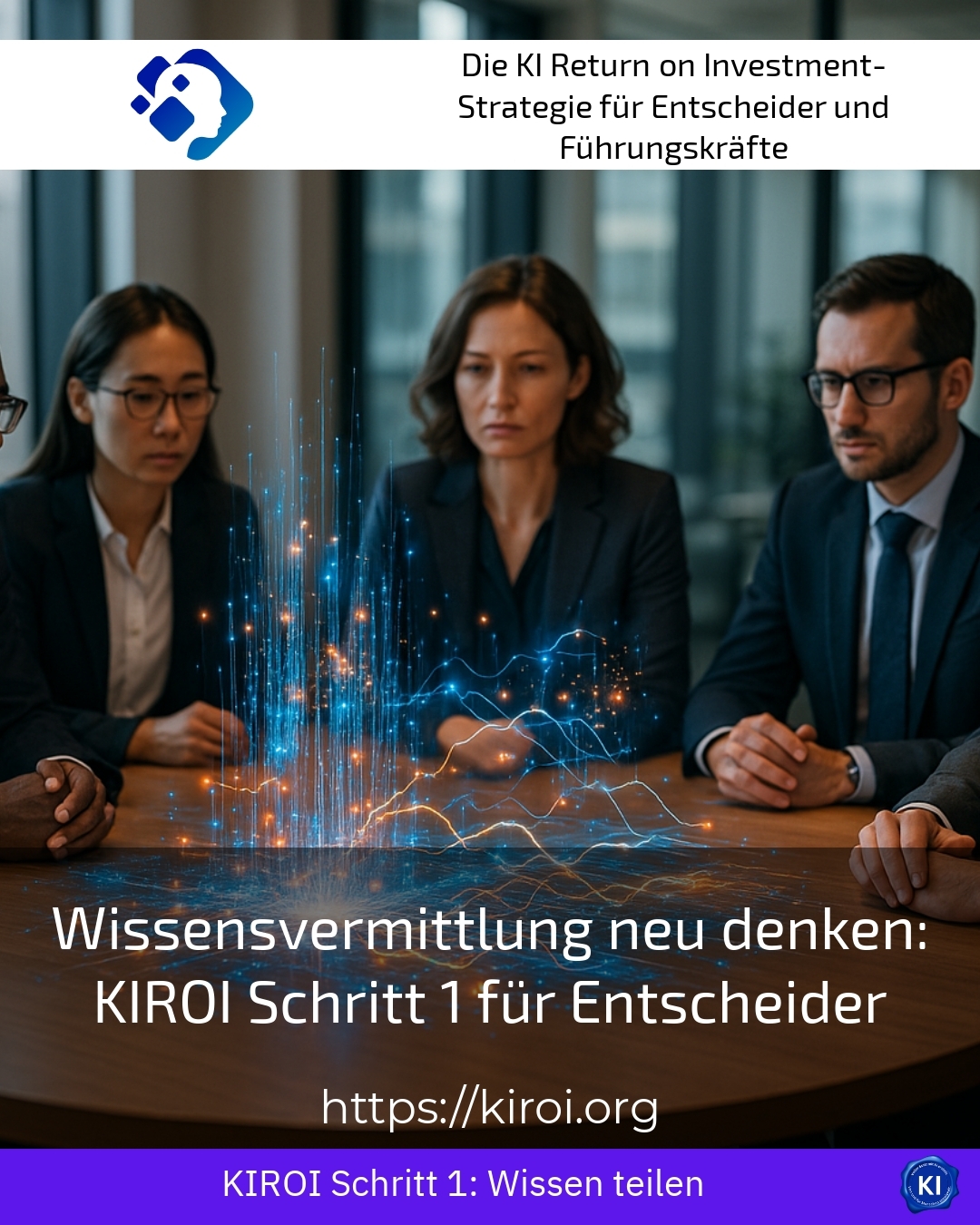 Wissensvermittlung neu denken: KIROI Schritt 1 für Entscheider 4.3 (530)