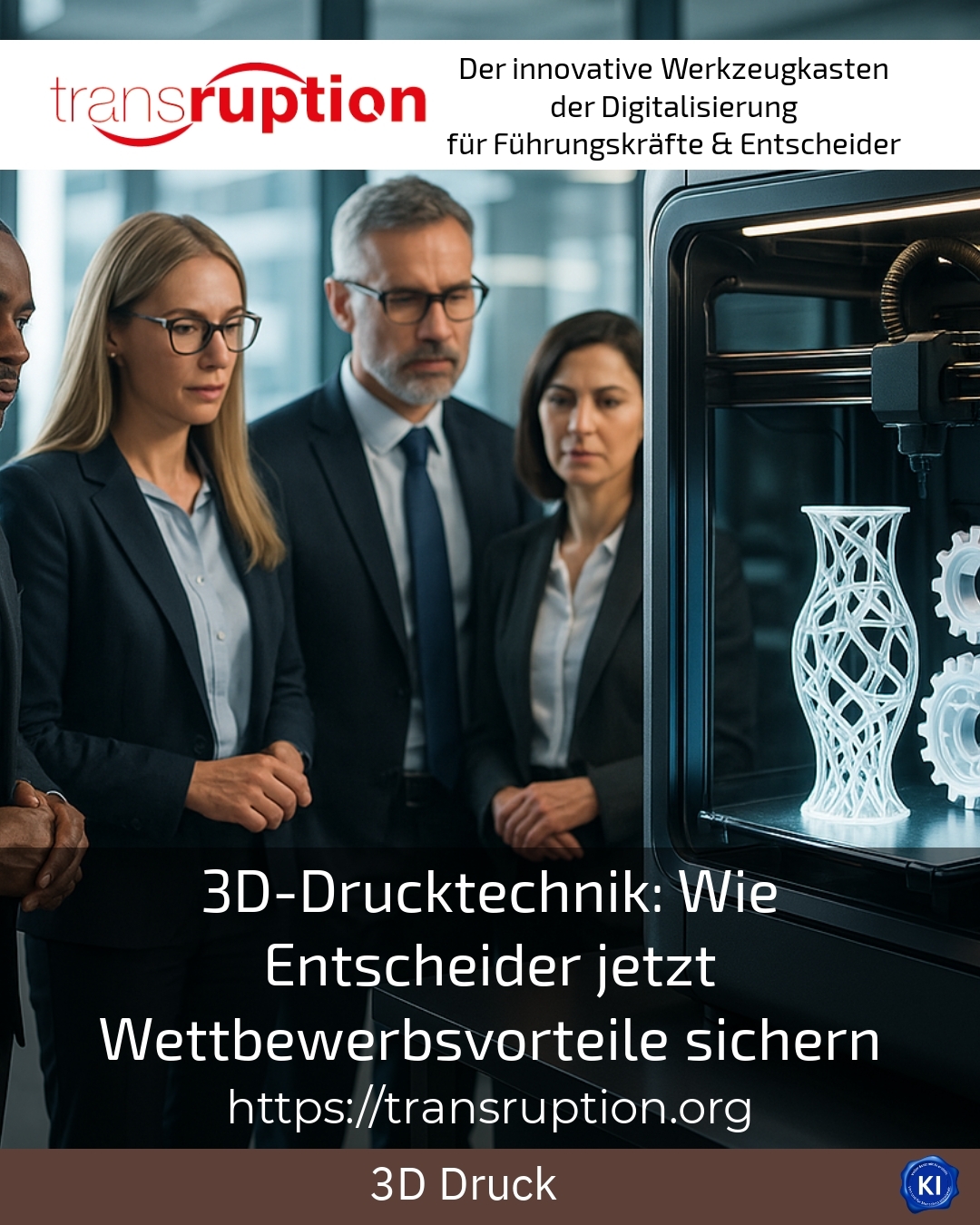 3D-Drucktechnik: Wie Entscheider jetzt Wettbewerbsvorteile sichern 4.5 (1215)