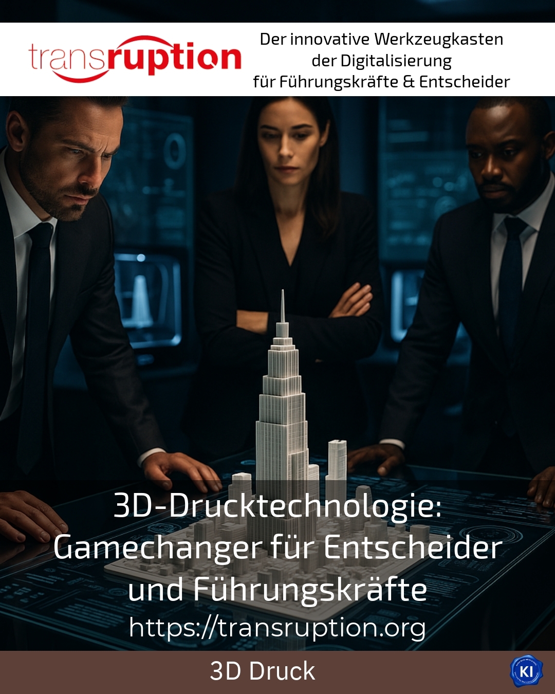 3D-Drucktechnologie: Gamechanger für Entscheider und Führungskräfte 4.7 (807)
