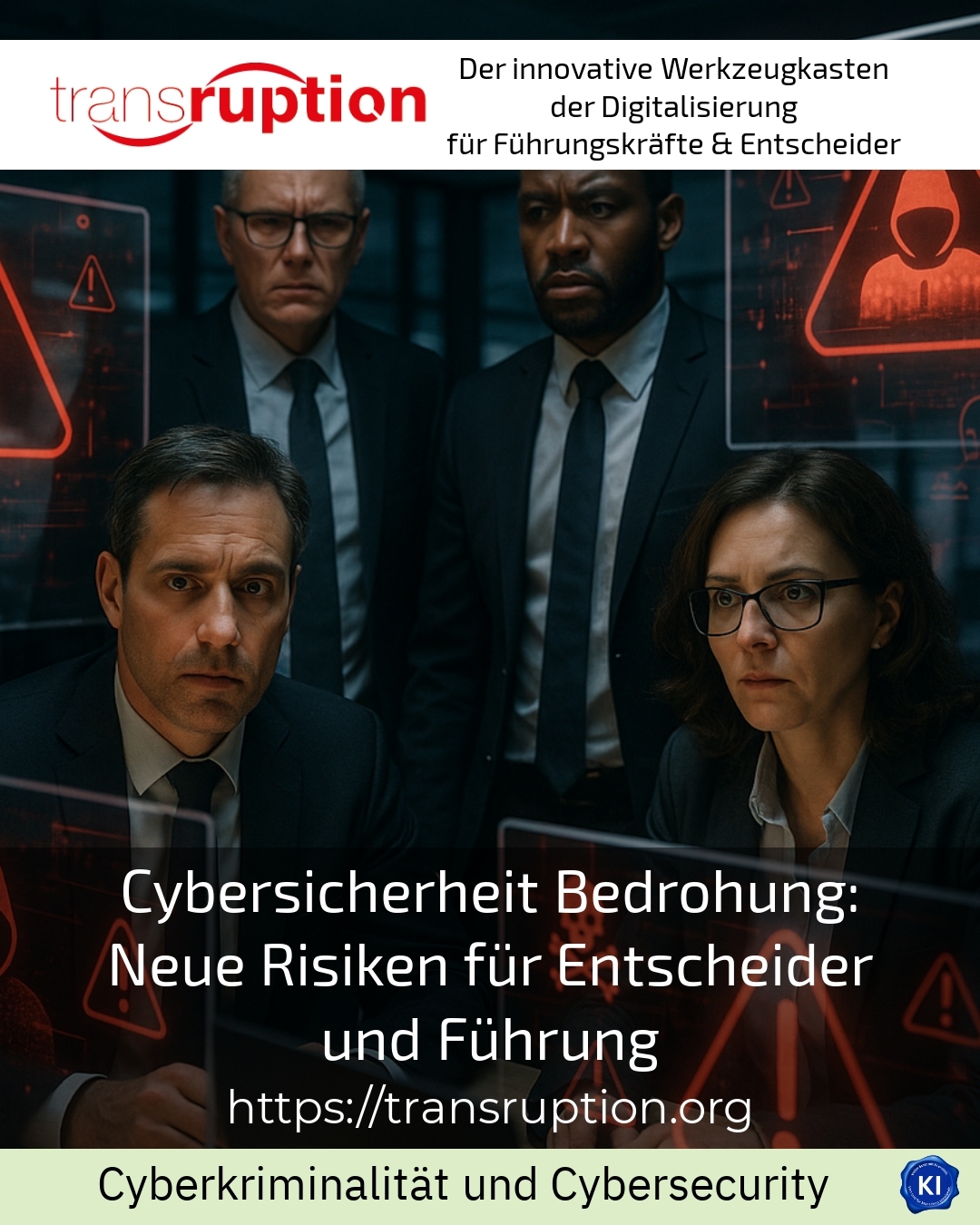 Cybersicherheit Bedrohung: Neue Risiken für Entscheider und Führung 4.3 (766)