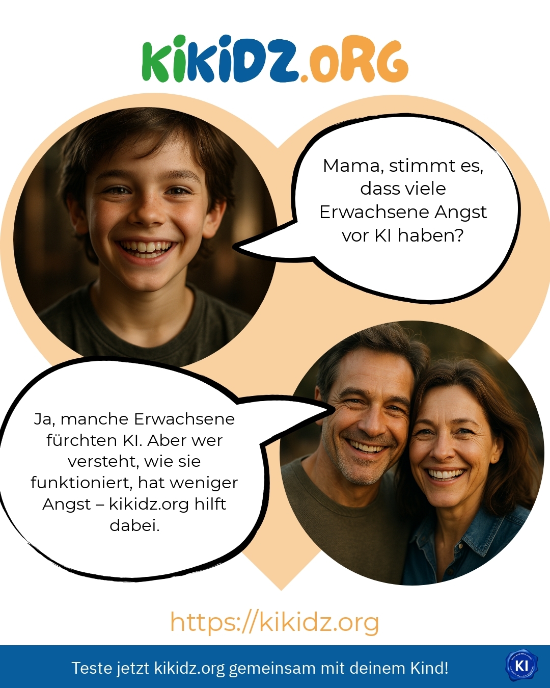 Mama, stimmt es, dass viele Erwachsene Angst vor KI haben? 4.5 (433)