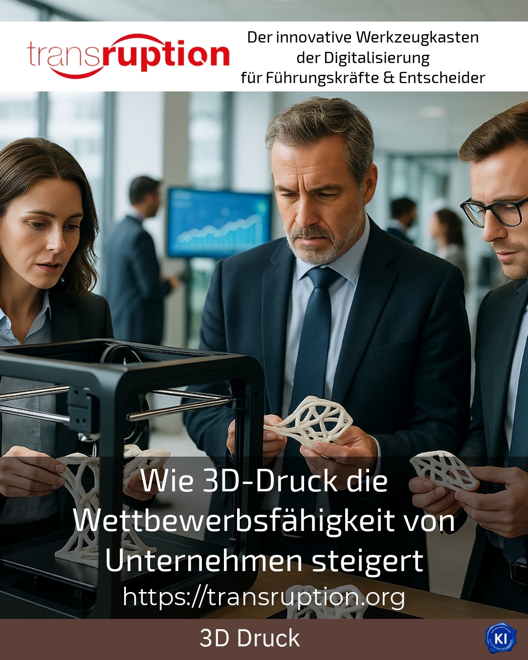 Wie 3D-Druck die Wettbewerbsfähigkeit von Unternehmen steigert 4.9 (1408)