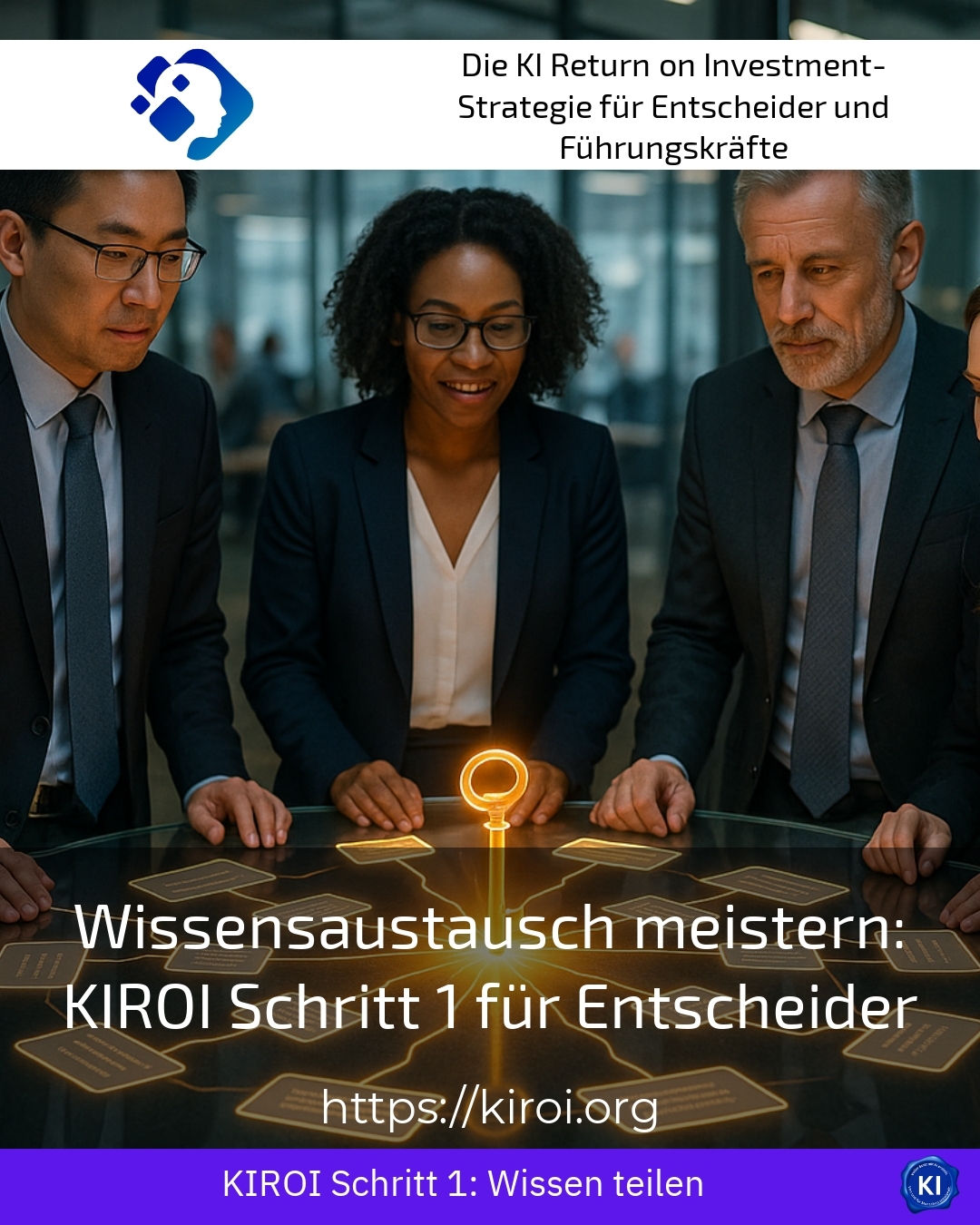 Wissensaustausch meistern: KIROI Schritt 1 für Entscheider