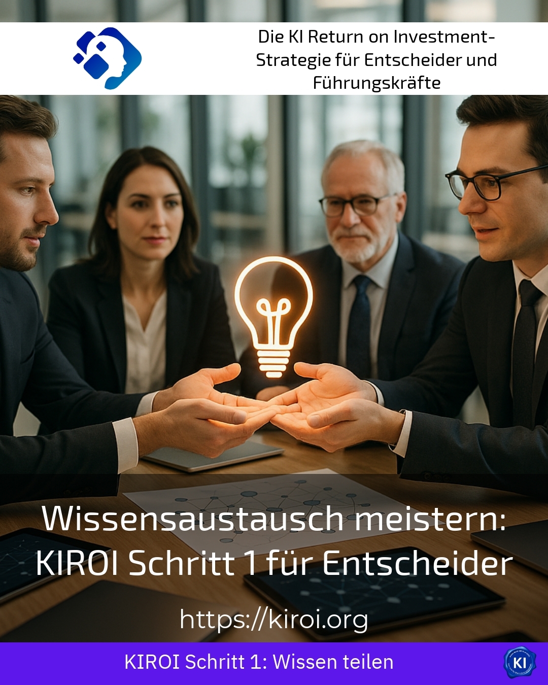 Wissensaustausch meistern: KIROI Schritt 1 für Entscheider 4.4 (1527)