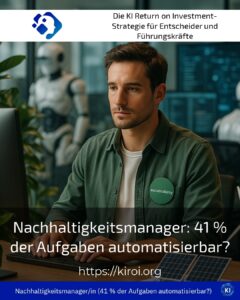 Nachhaltigkeitsmanager: 41 % der Aufgaben automatisierbar?