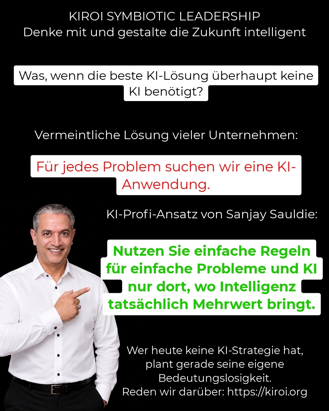 „Die beste KI-Lösung ohne KI: Warum echte Wettbewerbsvorteile oft ganz woanders entstehen“