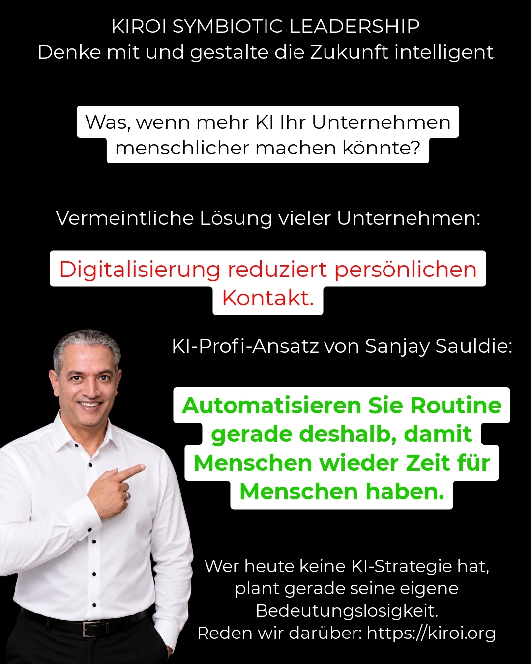 „Mehr KI, mehr Menschlichkeit: Wie Künstliche Intelligenz Ihr Unternehmen spürbar menschlicher, kunden­näher und zukunftssicher macht“