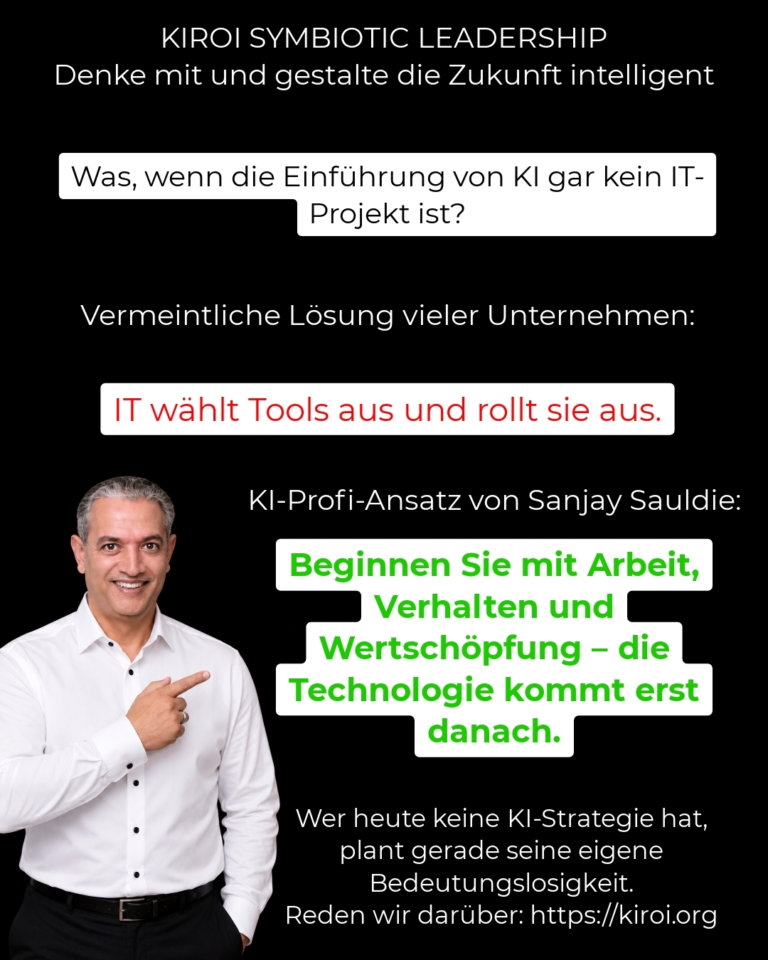 „Was, wenn die Einführung von KI gar kein IT-Projekt ist? – Warum jetzt Leadership, Strategie und Kultur über Ihren KI-Erfolg entscheiden“ 4.9 (972)
